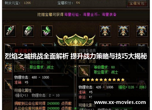 烈焰之城挑战全面解析 提升战力策略与技巧大揭秘 烈焰之城挑战全面解析 提升战力策略与技巧大揭秘